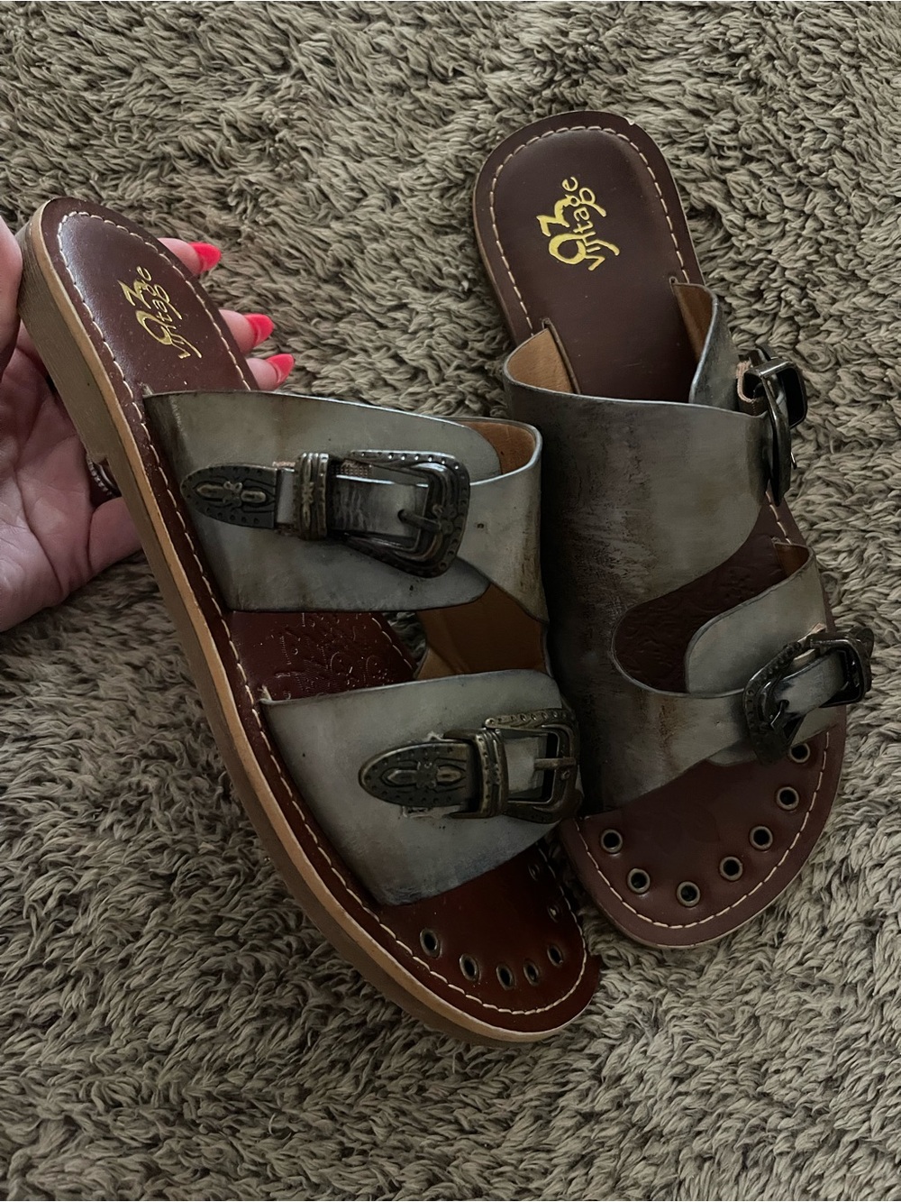 Buckle Slide Sandals
